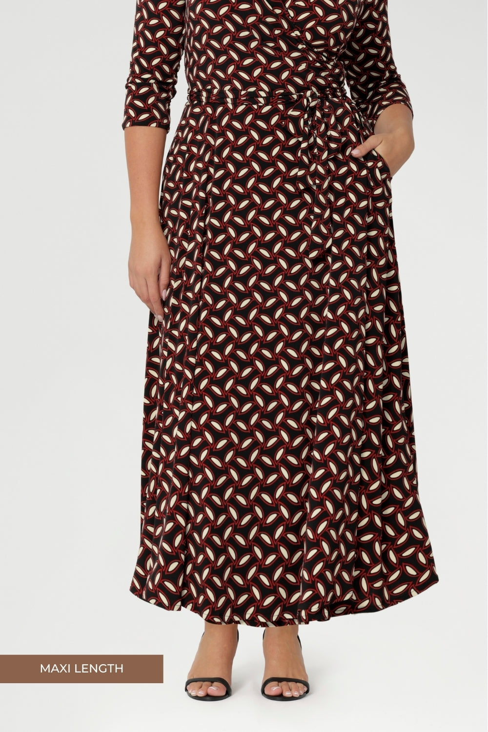 Tailor your perfect length with either a midi or maxi hemline to suit your occasion and personal taste. Available in three timeless colourways—classic black, rich claret, or the feminine petal print—each dress is created with attention to detail and care, embodying quality craftsmanship and style.