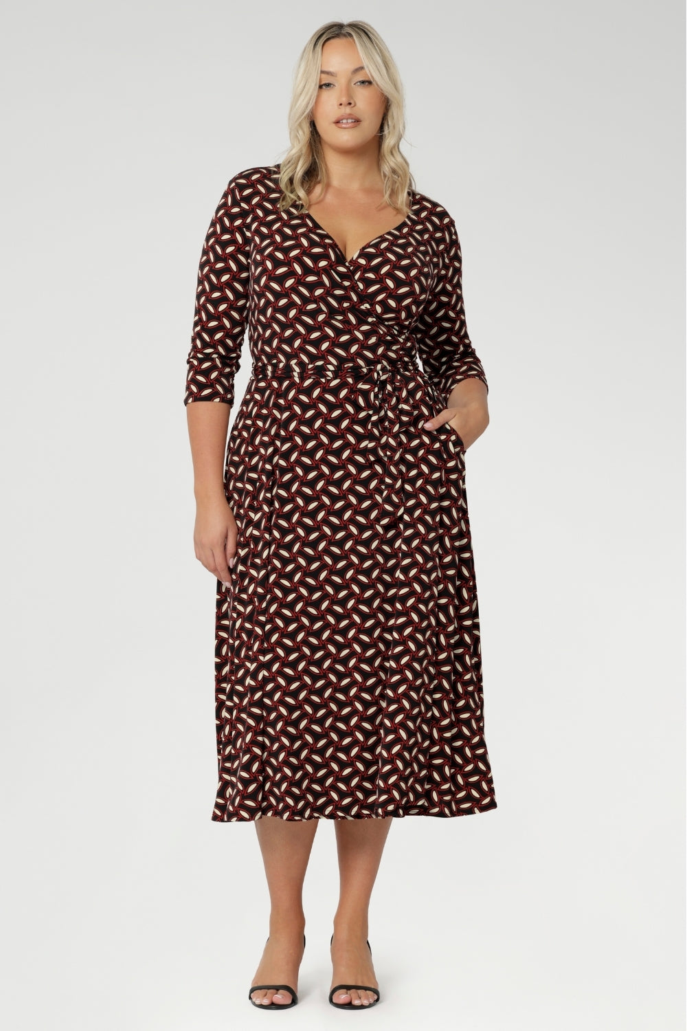Crafted in Australia from premium, Australian-made stretch jersey, the Made For You collection by Leina + Fleur celebrates versatility, elegance, and individuality. This custom wrap dress is designed to wrap effortlessly around the body, creating a flattering silhouette that moves with you.