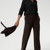 Our best-selling Monroe Pant is crafted from a luxe jersey fabric that drapes beautifully and offers all-day comfort. It pairs perfectly with other pieces from our fluid suiting collection.