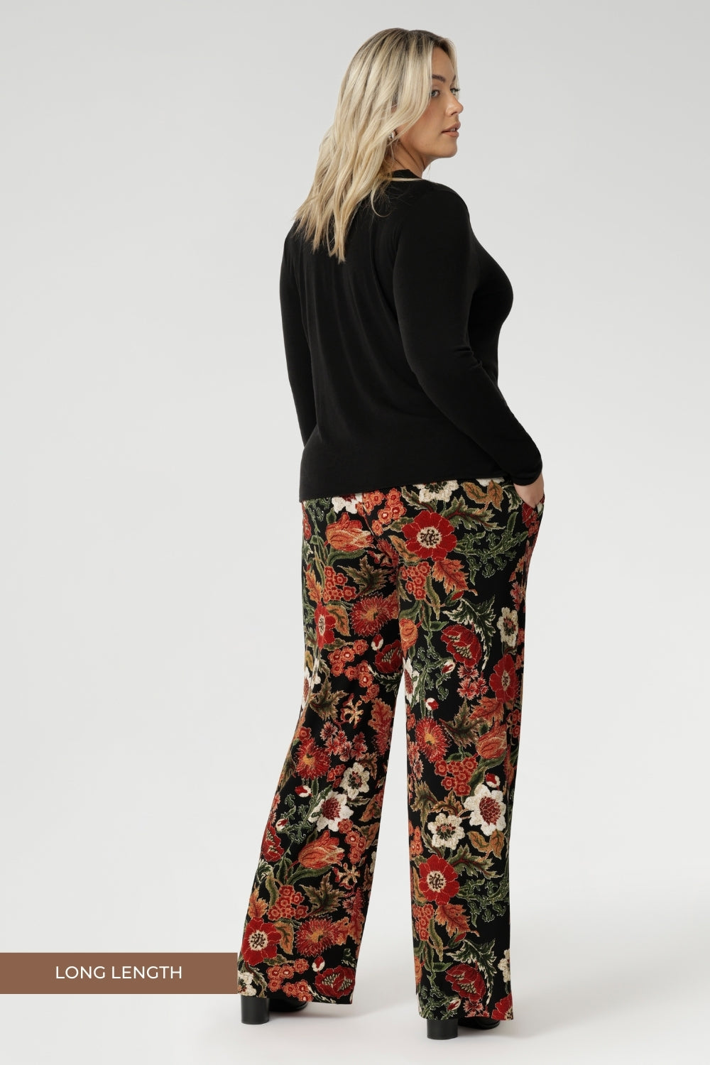 Available in sizes 8-24 and in 3 pant length, so theres a fit for every woman. Made in Australia, the Monroe Pant combines versatility and sophistication, making them perfect for transitioning seamlessly from work to weekend.