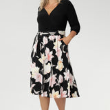 Nerida Wrap Dress in Blushing Bloom