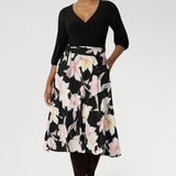 Nerida Wrap Dress in Blushing Bloom