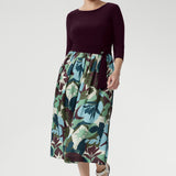Joanie Dress in Scandi Abstract with Belt