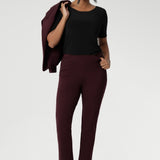 The Paxton Pant is a pull-on style designed for the woman on the go. It pairs effortlessly with L&F separates and the Garcia Jacket for a coordinated, polished look. Crafted from dry-touch Ponte jersey base that provides firm stretch. Paxton is a mid rise, pull-on style, straight leg pant with pockets and available in 3 lengths. Proudly made in Australia in sizes 8-24.