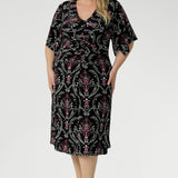 Selina Dress in Subtle Paisley