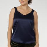 Soho Cami in Ink Satin