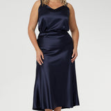 Soho Cami in Ink Satin