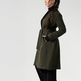 Sorel Trench Coat in Dark Olive
