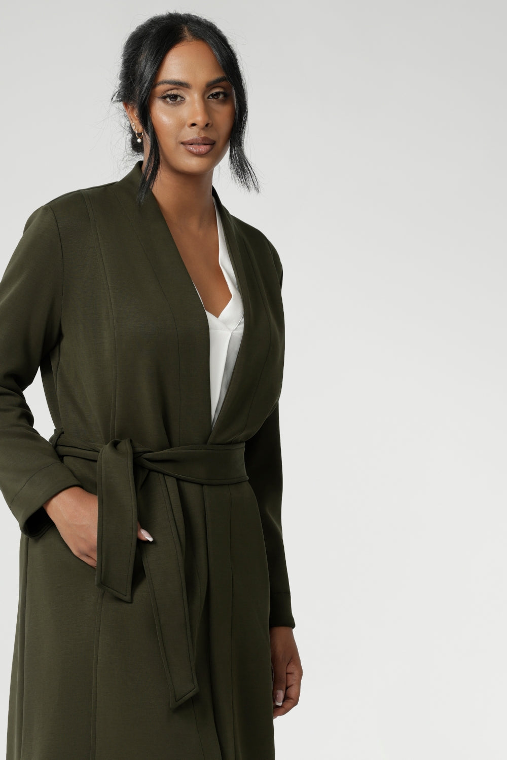 Finished with a detachable fabric belt and belt loops for versatile styling, the Sorel Trench Coat is available in inclusive sizing from 8 to 24, including both regular and petite fits.
