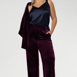 Soren Pant in Wine Velour