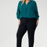 Straight Leg Pant in Charcoal