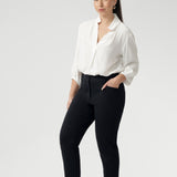 Straight Leg Pant in Charcoal