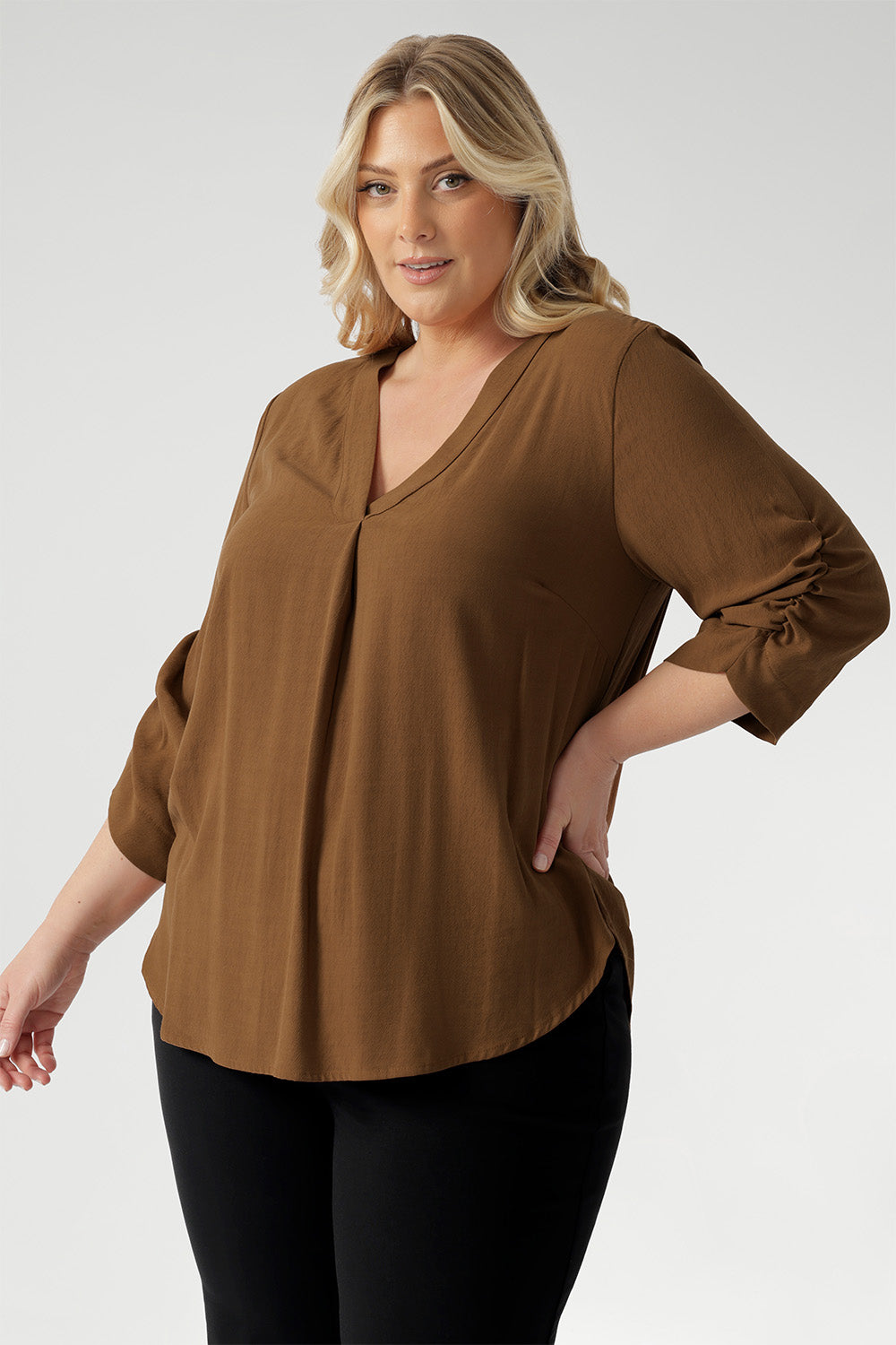Proudly designed and made in Australia, and available in inclusive sizes 8–24, the Terry Shirt is your go-to for polished, breathable style that works as hard as you do.