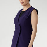 Vienna Vest in Purple