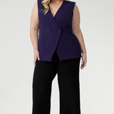Vienna Vest in Purple