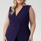Vienna Vest in Purple