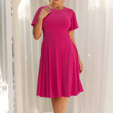Monique Dress in Hot Pink