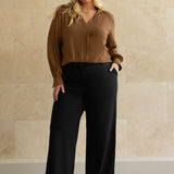 Wide Leg Pant in Black