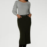 Zara Top in Black Stripe