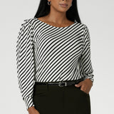 Zara Top in Black Stripe