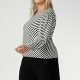Zara Top in Black Stripe