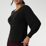 The Zara knit top, a refined yet relaxed essential designed for cool-weather layering. With its modern silhouette and graceful bellow sleeves, this piece delivers understated elegance and all-day comfort. Available in size 8-24