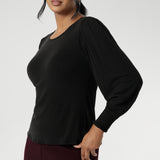The Zara knit top, a refined yet relaxed essential designed for cool-weather layering. With its modern silhouette and graceful bellow sleeves, this piece delivers understated elegance and all-day comfort. Available in size 8-24