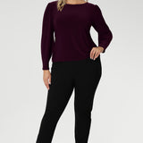 Zara Top in Claret