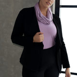 The Infinity Knit Scarf is the ultimate blend of luxury and practicality, crafted for effortless layering through autumn and winter. Made in Australia from a beautifully soft Tencel wool blend. Match back Lyndon Jacket in Black for warm corporate look for the cooler months.
