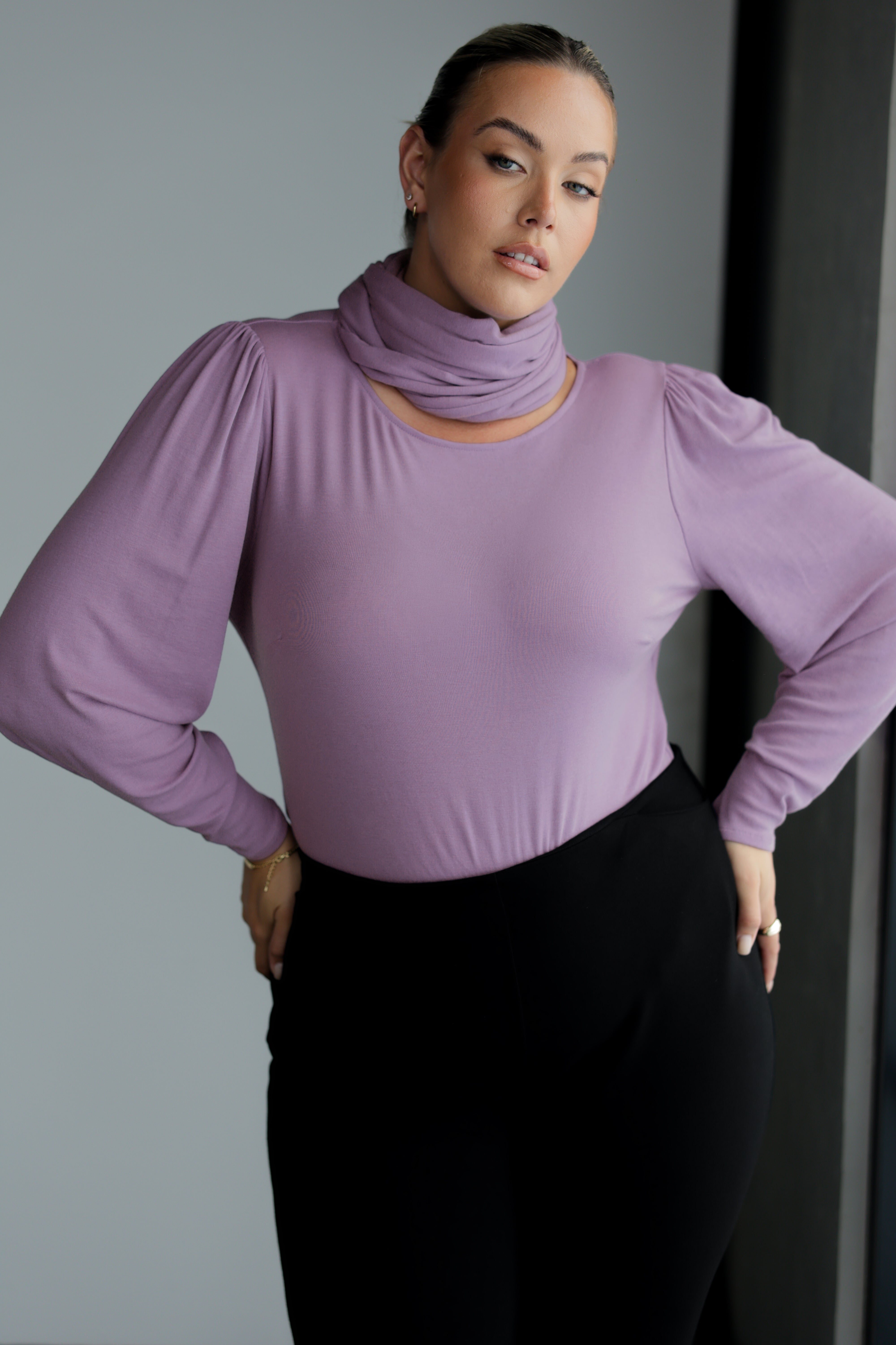 Zara Knit Top in Lilac Women's Tops Leina Fleur