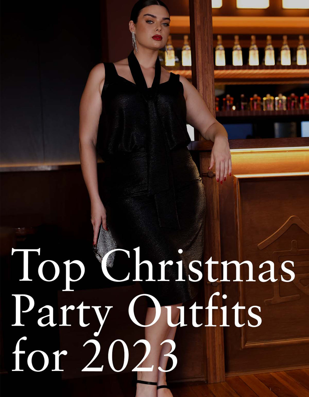 Party Top, Black Party Top, Christmas Party Top