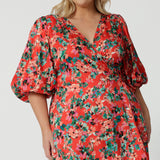 Esha Dress in Tangerine Floral