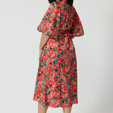 Esha Dress in Tangerine Floral