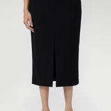 Aaron Midi Skirt in Black
