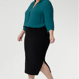 Andi Midi Tube Skirt in Black