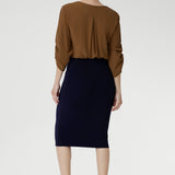 Andi Tube Skirt in Navy