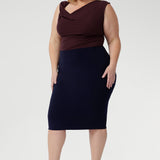 Andi Tube Skirt in Navy