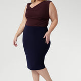 Andi Tube Skirt in Navy