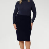 Andi Tube Skirt in Navy