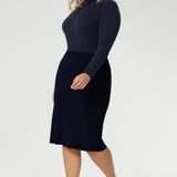 Andi Tube Skirt in Navy