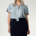 Crafted from a navy dry-touch jersey fabric with a soft stretch, this skirt offers both comfort and style. The double-layer design ensures a flattering fit, while the soft folded waistband adds extra comfort. Featuring a convenient pull-on style, the Andi Tube Skirt is available in a mini length for a bold and stylish look.