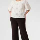 Angel Top in Antique Embroidered Cotton