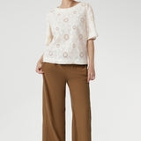 Angel Top in Antique Embroidered Cotton