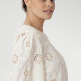 Angel Top in Antique Embroidered Cotton