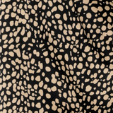 Leopard print satin fabric made in Australia size 8-24.