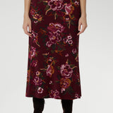 Asher Skirt in Burgundy Bloom