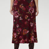 Asher Skirt in Burgundy Bloom