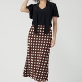 Asher Skirt in Choc Spot