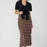 Asher Skirt in Choc Spot