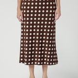 Asher Skirt in Choc Spot